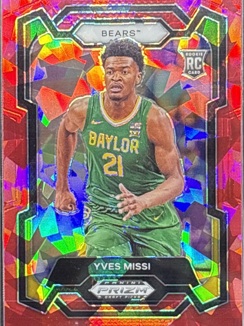 Panini Prizm Yves Missi Rookie Basketball Trading Card Holo Prizm